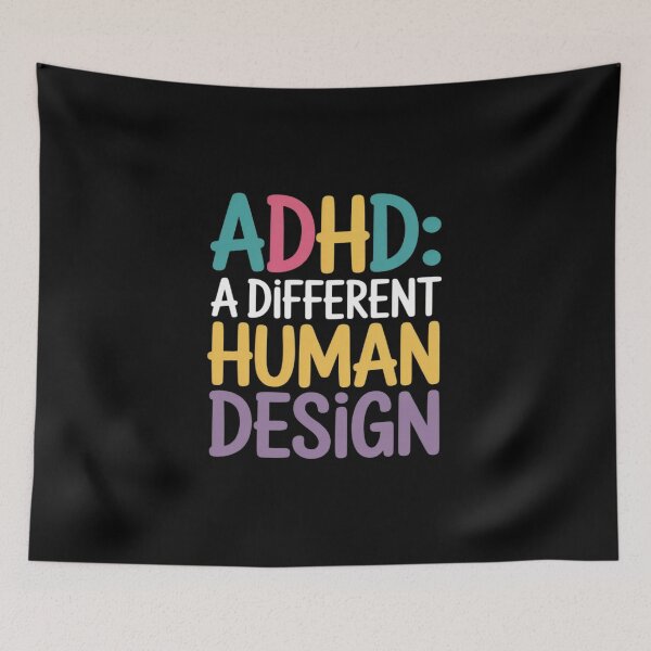 Item preview, ADHD A Different Human Awareness Statement designed and sold by petrichorsworld.
