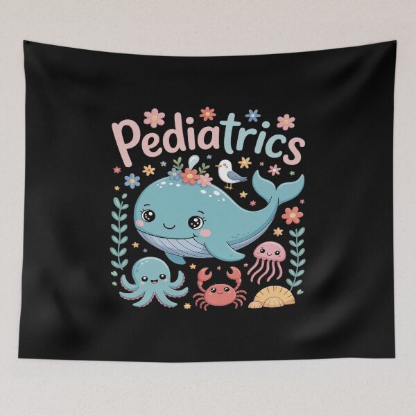 Item preview, Adorable Cartoon Sea Animals for Pediatric Nurses designed and sold by petrichorsworld.