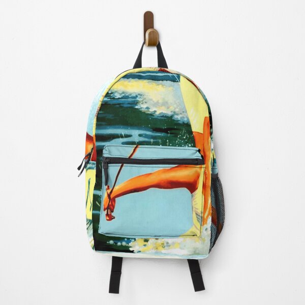 Item preview, Vintage Cádiz Travel Poster | 1955 Water Skiing Art | Mid-Century Modern Decor & Retro Beach Vacation | Summer Holiday Print designed and sold by artofuniverse.