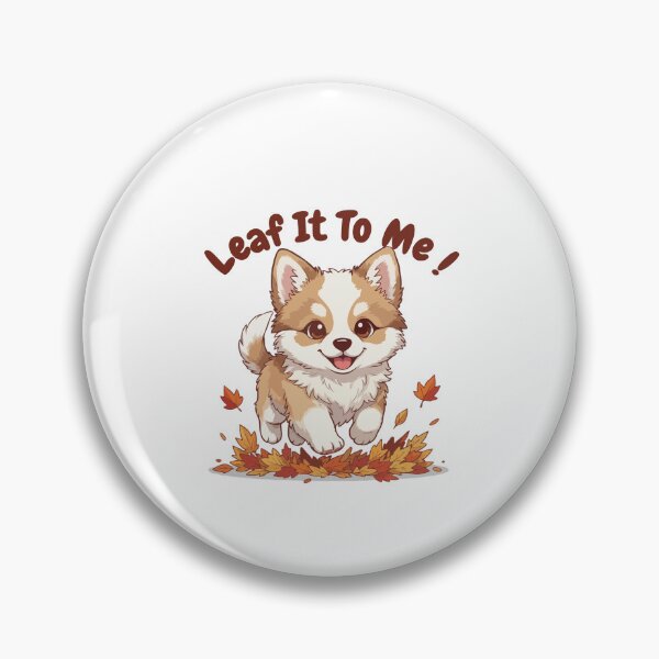 Item preview, Leaf It To Me Icelandic Sheepdog Dog Running in Fall Leaves Cute Autumn designed and sold by The Real Life Symphony.
