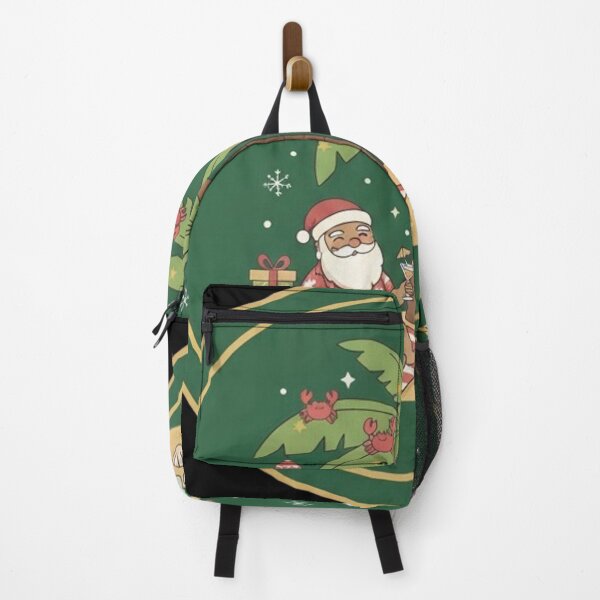 Item preview, Tropical Christmas with Santa & Snowman designed and sold by HobbyShopForYou.