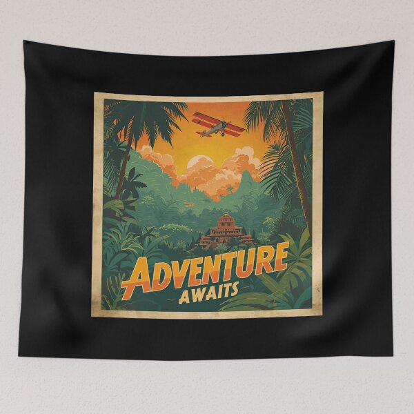 Item preview, Retro Arctic Expedition Adventure Poster designed and sold by ChicTrendz.