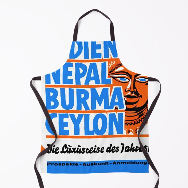 Item preview, Vintage South Asia Travel Poster | Luxury Trip of the Year | India Nepal Burma Ceylon | Mid-Century Art & Decor designed and sold by artofuniverse.