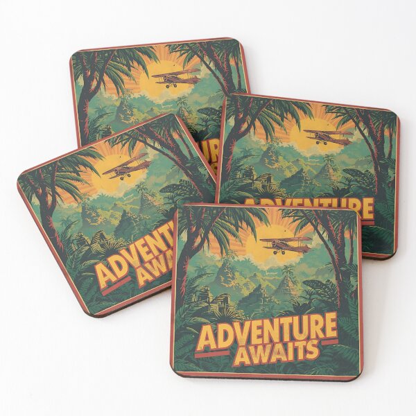 Item preview, Vintage Safari Adventure Travel Poster designed and sold by ChicTrendz.