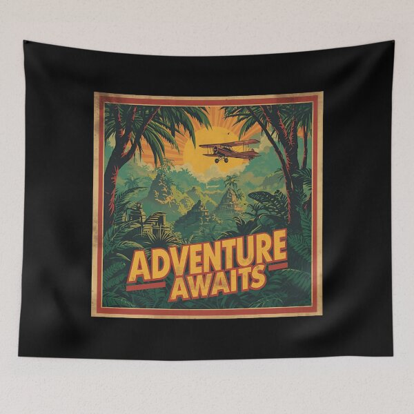 Item preview, Vintage Safari Adventure Travel Poster designed and sold by ChicTrendz.