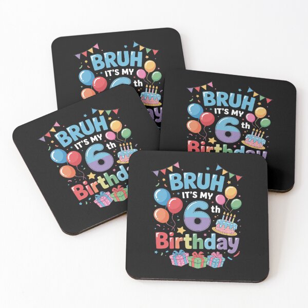 Item preview, Bruh It's My 6th Birthday 6 Years Old Decoration Boy Girl  designed and sold by THagBlue.