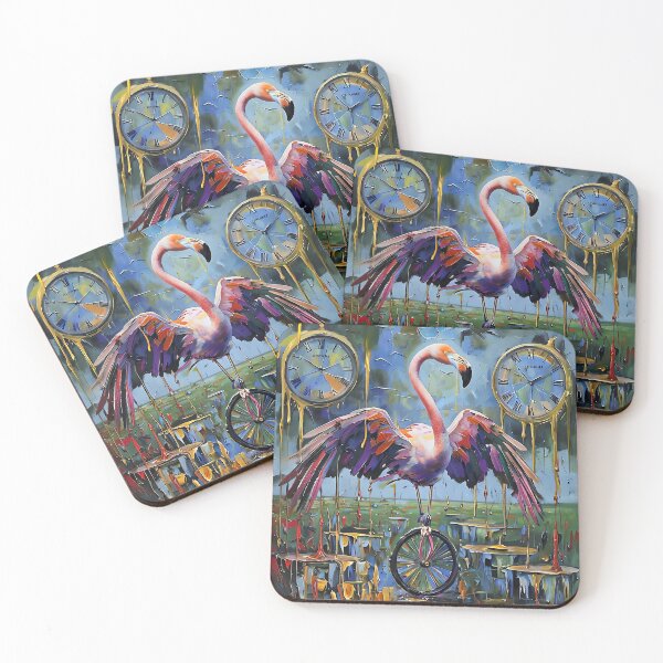 Item preview, Time Traveler Flamingo designed and sold by ONYX Pixee.