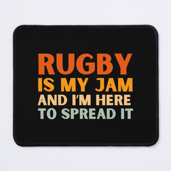 Item preview, Rugby Is My Jam Funny Colorful Rugby Player designed and sold by StrideSuccess.