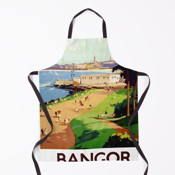 Item preview, Vintage Bangor Travel Poster | Mid-Century Art by Frank Sherwin | Coastal Northern Ireland Decor | Scenic Seaside Wall Art designed and sold by artofuniverse.