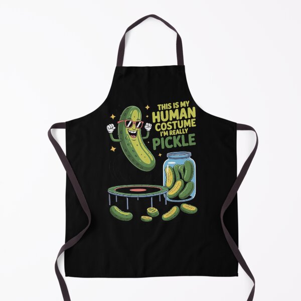 Item preview, This Is My Human Costume I’m Really a Pickle – Funny Pickle Costume Design designed and sold by Tomasz Siennicki.