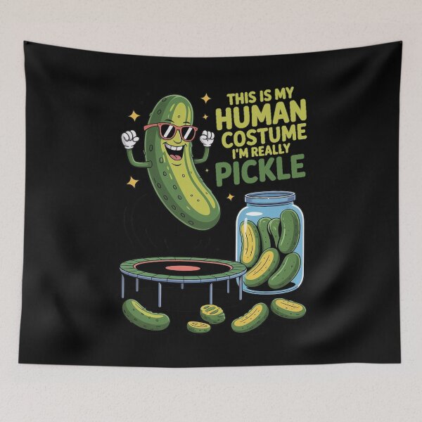 Item preview, This Is My Human Costume I’m Really a Pickle – Funny Pickle Costume Design designed and sold by Tomasz  Siennicki.