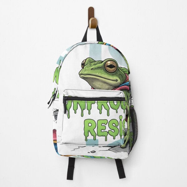Item preview, Portland Frog Unfrogettable Resistance Hero Tee & Sticker designed and sold by GeniePixel.