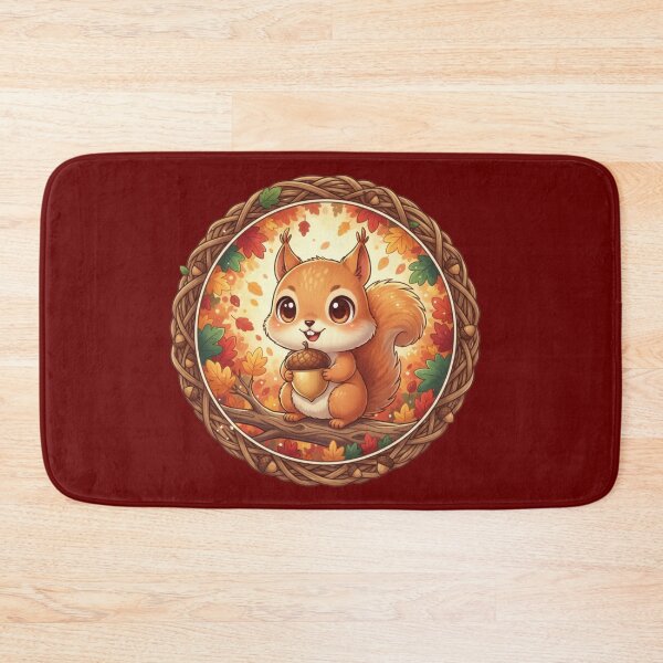 Item preview, Cute Squirrel Nature Autumn Circle Art  designed and sold by EchoArtZone.