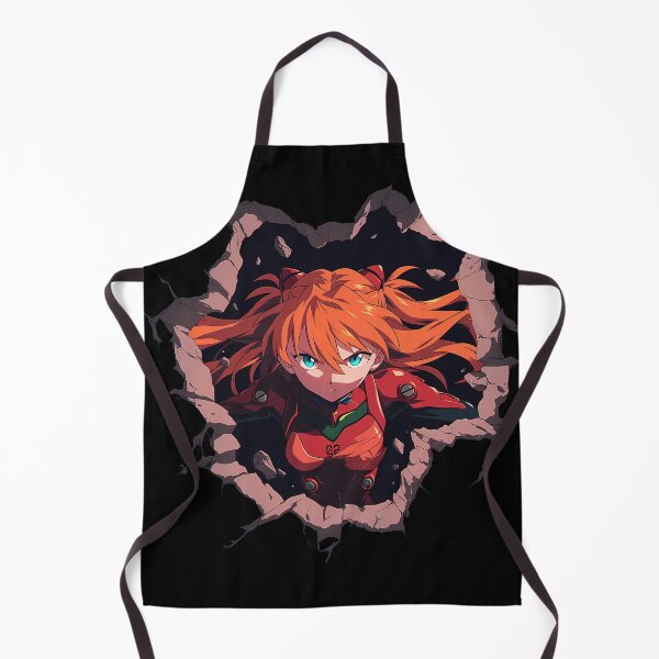 Item preview, Asuka Langley Soryu Neon Genesis Evangelion Anime Girl Peeking Red Suit designed and sold by TorbenKuhano.
