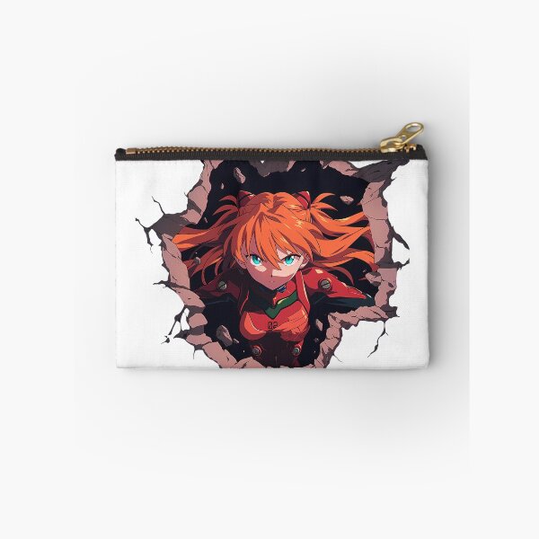Item preview, Asuka Langley Soryu Neon Genesis Evangelion Anime Girl Peeking Red Suit designed and sold by TorbenKuhano.