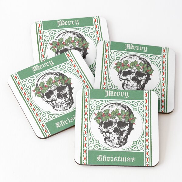 Item preview, Christmas Skull 'Hail Santa' Ho Ho Ho designed and sold by SibleyArtMedia.