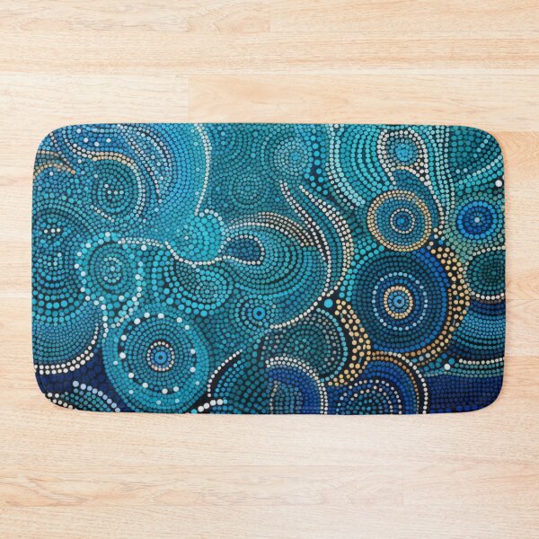 Item preview, Aboriginal Inspired Dot Art - Native Pond designed and sold by GrinGalore.