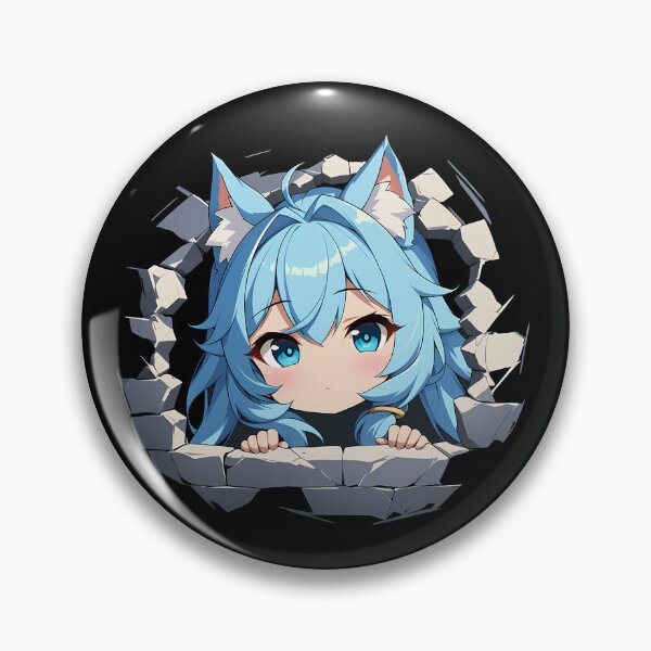 Item preview, Shefi Peeking Chibi Kawaii Princess Connect Game Anime Girl Design designed and sold by TorbenKuhano.