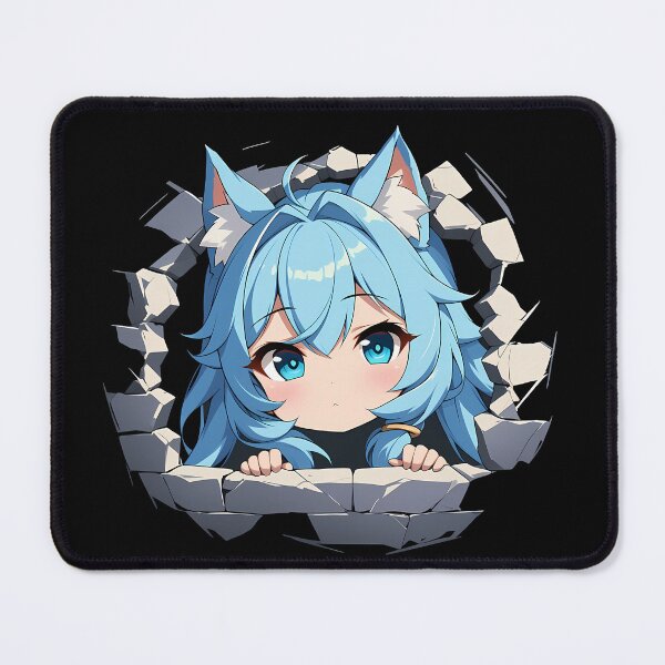 Item preview, Shefi Peeking Chibi Kawaii Princess Connect Game Anime Girl Design designed and sold by TorbenKuhano.