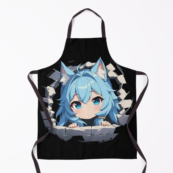 Item preview, Shefi Peeking Chibi Kawaii Princess Connect Game Anime Girl Design designed and sold by TorbenKuhano.
