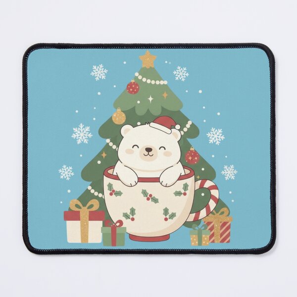 Item preview, Cute Christmas Bear in Holiday Mug designed and sold by HobbyShopForYou.