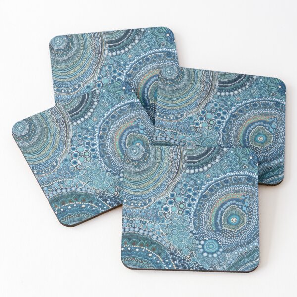 Item preview, Aboriginal Inspired Dot Art - Water Terrain designed and sold by GrinGalore.