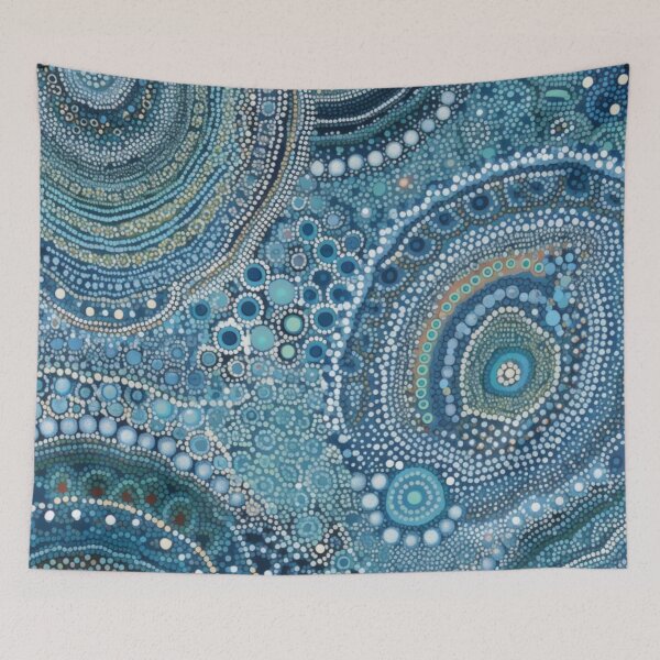 Item preview, Aboriginal Inspired Dot Art - Water Terrain designed and sold by GrinGalore.