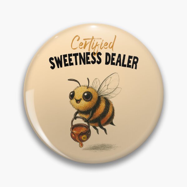 Item preview, Certified Sweetness Dealer – Cute Bee Design designed and sold by NOYO-BRAND.