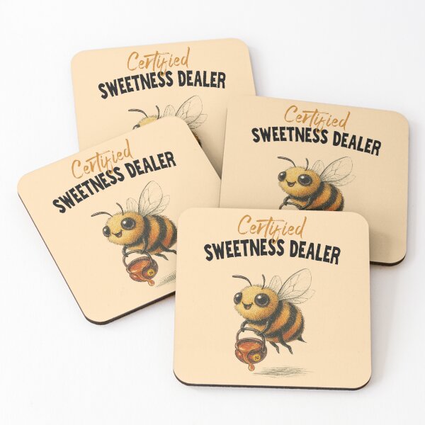 Item preview, Certified Sweetness Dealer – Cute Bee Design designed and sold by NOYO-BRAND.