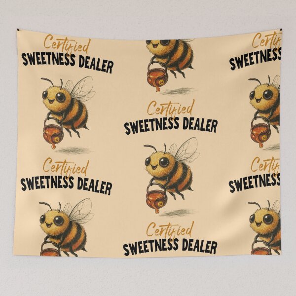 Item preview, Certified Sweetness Dealer – Cute Bee Design designed and sold by NOYO-BRAND.
