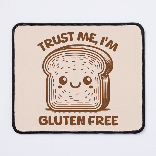 Item preview, Trust Me, I'm Gluten Free Smiling Bread Funny Gluten Allergy Humor designed and sold by KLArtzStore.