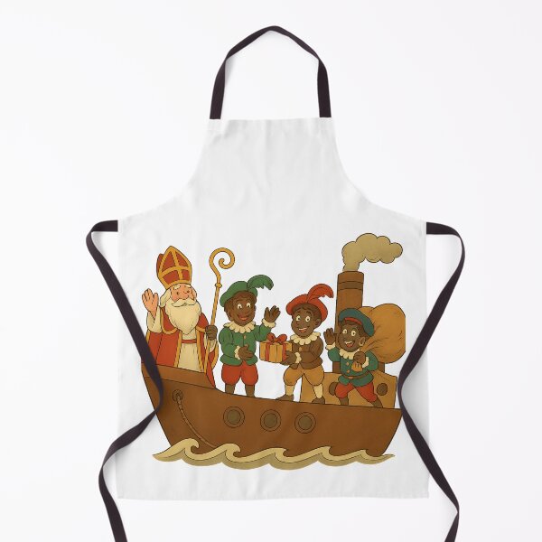 Item preview, Sinterklaas op de Stoomboot – Warme Feestdagen Illustratie designed and sold by snoezelstudio.
