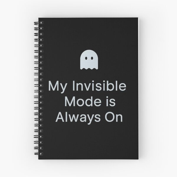 Item preview, My Invisible Mode Is Always On | Introvert Aesthetic | Social Battery designed and sold by W963x.