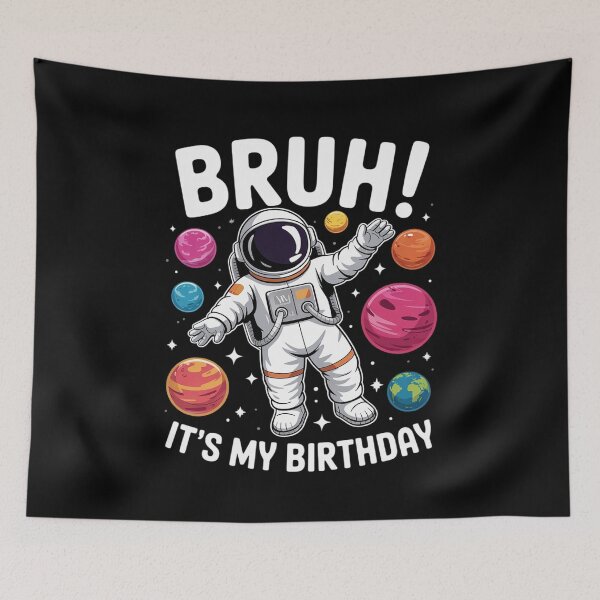 Item preview, Dabbing Astronaut Birthday Bruh It's My Birthday Boy  designed and sold by THagBlue.