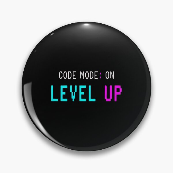 Item preview, Code Mode: ON – Funny Programmer & Geek Quote Level Up – Gaming & Nerd Culture Design designed and sold by MODENESTY.