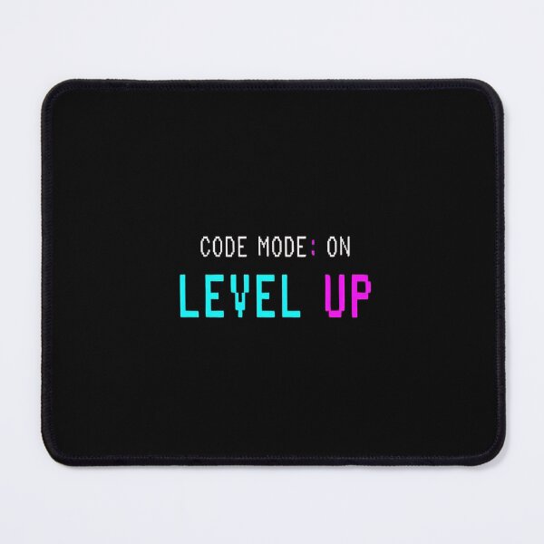 Item preview, Code Mode: ON – Funny Programmer & Geek Quote Level Up – Gaming & Nerd Culture Design designed and sold by MODENESTY.