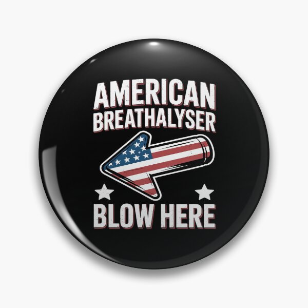 Item preview, American Breathalyser Blow Here US Flag 4th of July designed and sold by Idarmotar.