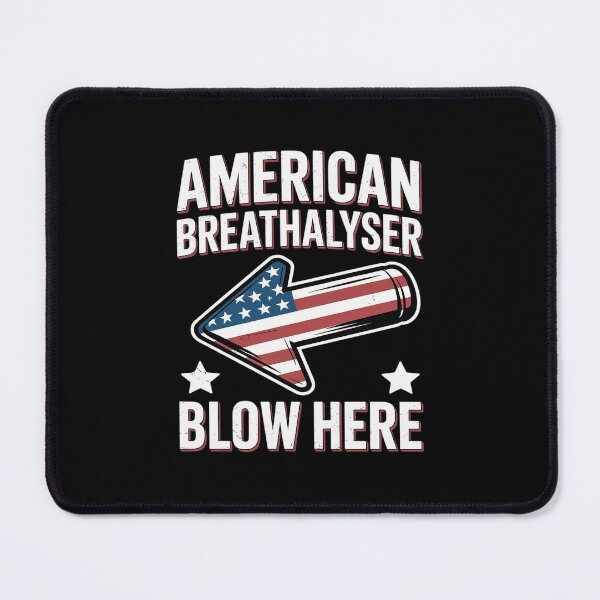 Item preview, American Breathalyser Blow Here US Flag 4th of July designed and sold by Idarmotar.