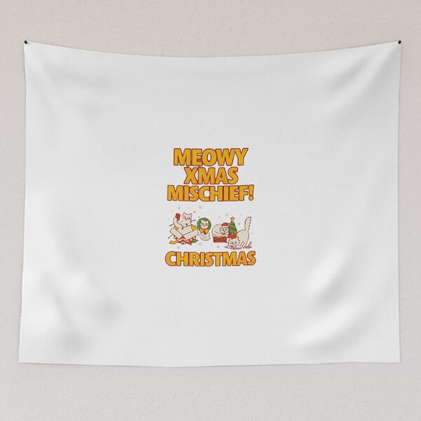 Item preview, Festive Cat Trouble – Retro Christmas Cartoon Style Christmas Classic T-Shirt designed and sold by inkfluenceart.