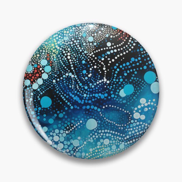 Item preview, Aboriginal Inspired Dot Art - Abstract Water designed and sold by GrinGalore.