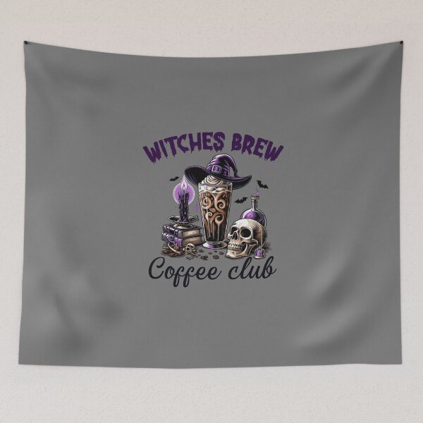 Item preview, Witches Brew Coffee Club - Spooky Halloween Iced Coffee Design designed and sold by A Mediterranean Crab.