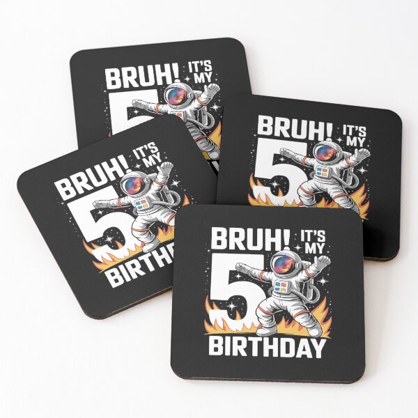 Item preview, Kids 5 Year Old Birthday Astronaut Bruh It's My 5th Birthday  designed and sold by THagBlue.