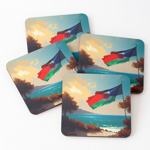 Item preview, Flag and beach landscape designed and sold by RAISC.