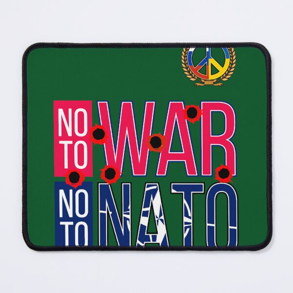 Item preview, NO TO WAR NO TO NATO WORLD MARCH FOR PEACE 2023 designed and sold by BroadnaxUS.