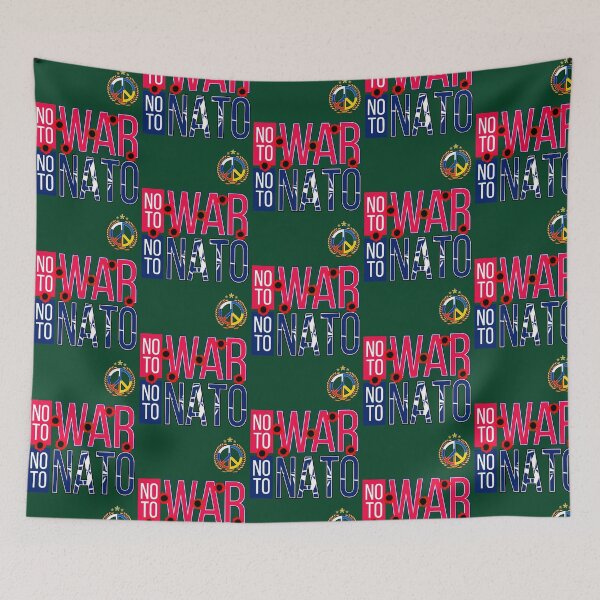 Item preview, NO TO WAR NO TO NATO WORLD MARCH FOR PEACE 2023 designed and sold by BroadnaxUS.