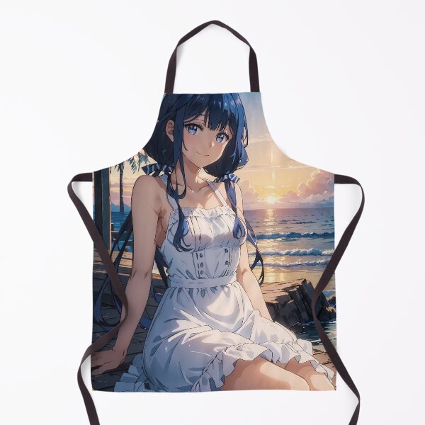 Item preview, Aki Adagaki White Dress Sunset Masamune kun Revenge Anime designed and sold by TorbenKuhano.