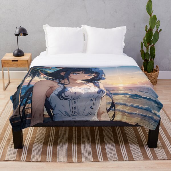 Item preview, Aki Adagaki White Dress Sunset Masamune kun Revenge Anime designed and sold by TorbenKuhano.