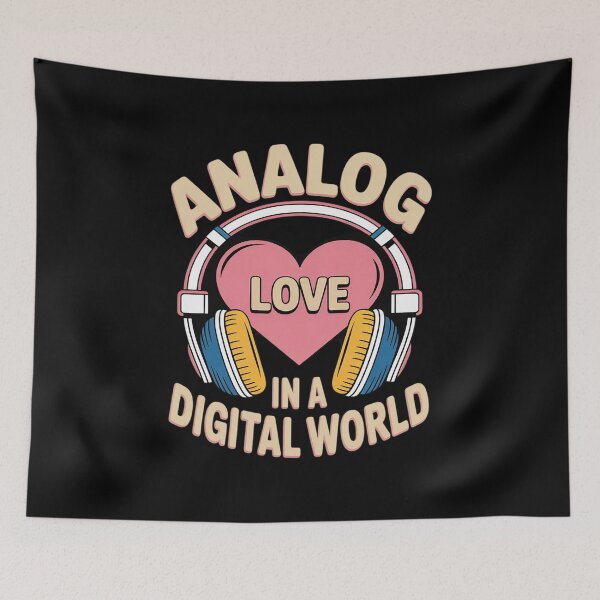 Item preview, Analog Love in a Digital World Music Headphones designed and sold by Idarmotar.