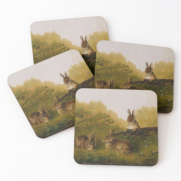 Item preview, Rabbits ona Log designed and sold by tomorrowsart.