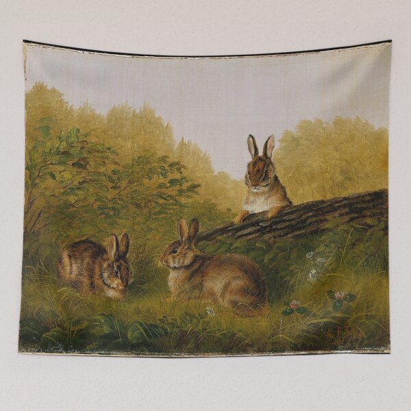 Item preview, Rabbits ona Log designed and sold by tomorrowsart.
